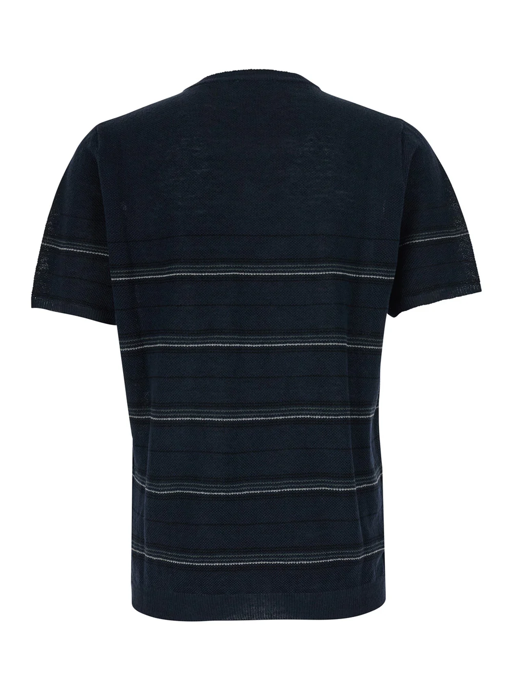 Roberto Collina Riga Cotone - Blue T-Shirt With Round Neck Cotton Men Blu Tshirts And Polo Shirts