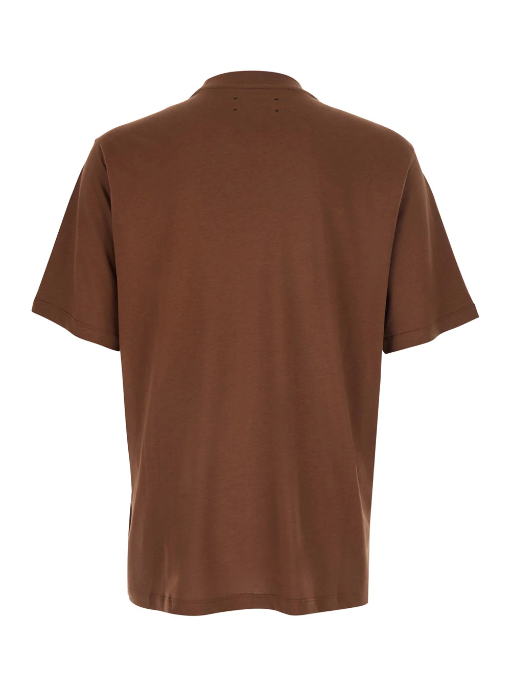 Amiri Brown T-Shirt With Logo Detail On The Front Cotton For Men Tshirts And Polo Shirts