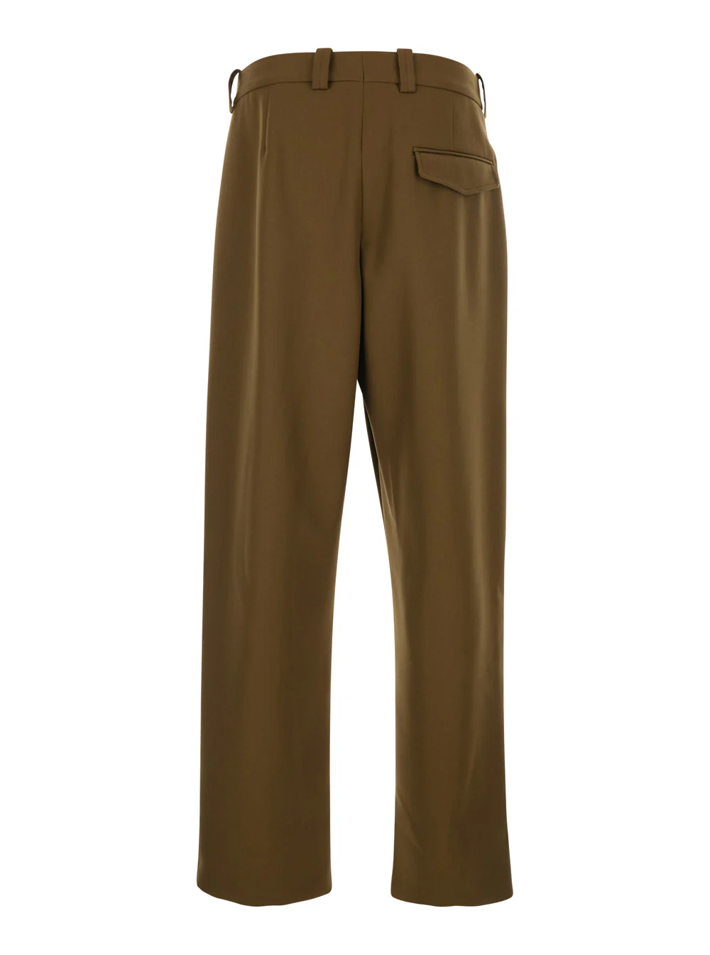 A.P.C. Renato Brown Pants with Pleats on the Front in Wool Blend for Men Polyester Virgin Trousers