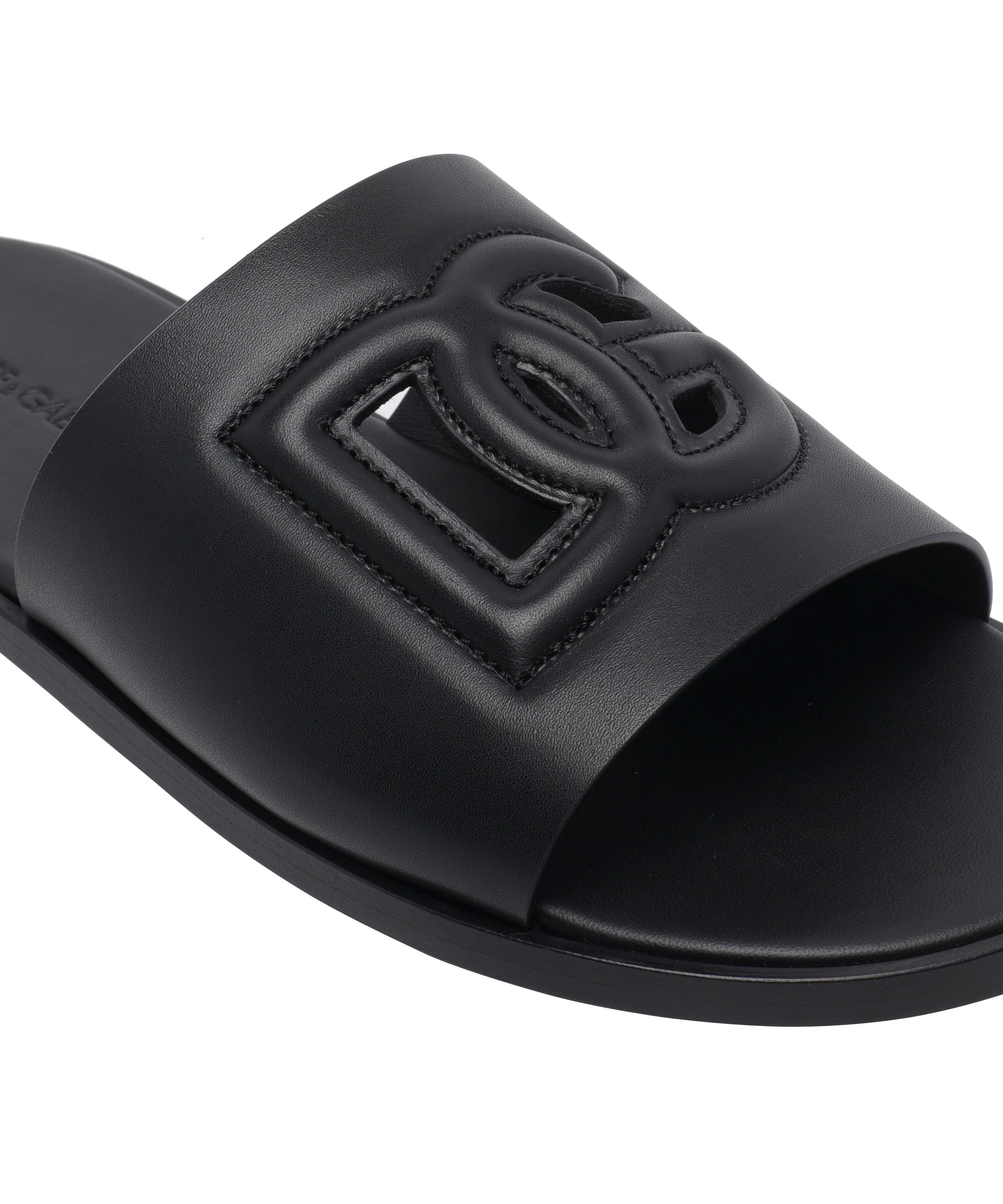 Dolce & Gabbana Sandals Black Calf Leather/leather Sole