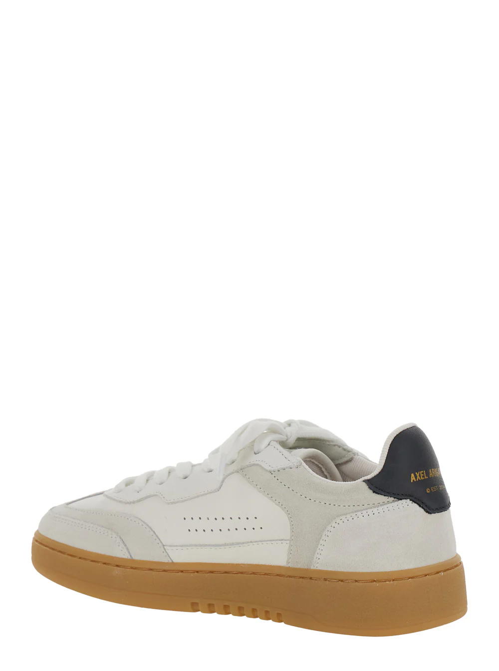 Axel Arigato Sneaker Dice T-Toe Low Top with Logo Patch on the Tongue and Lettering Back in White Leather for Women