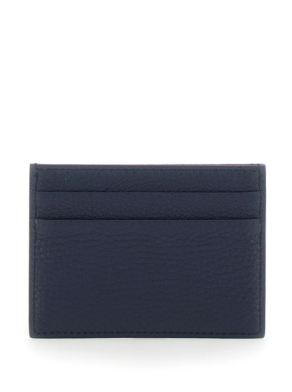 Dolce & Gabbana Grained Logo Trochon Dg Blu Leather Products