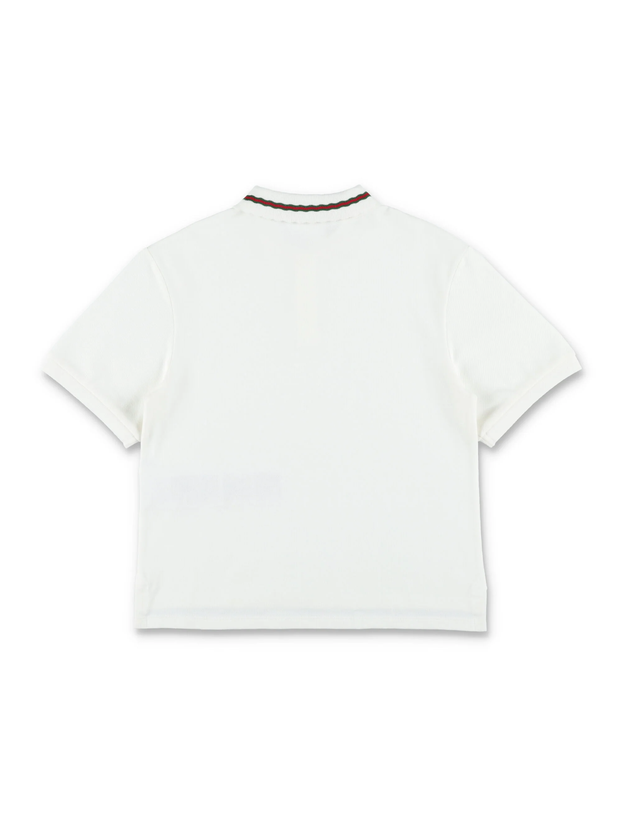 Gucci Girls Cotton Piqué Web Detail Polo New White T-shirt
