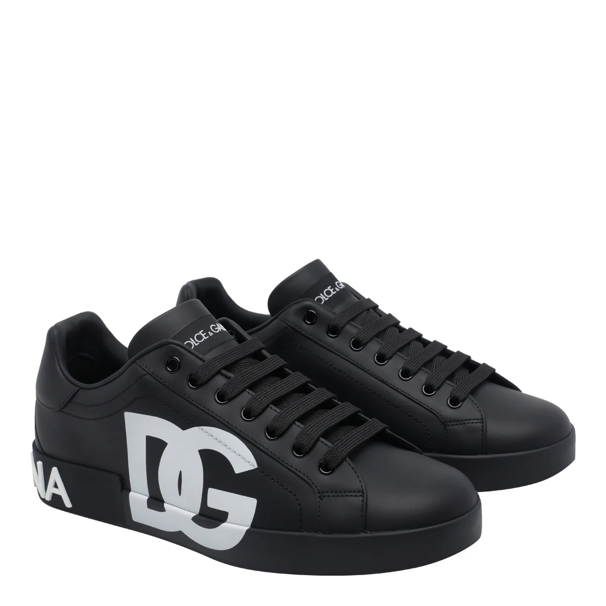 Dolce & Gabbana Black Calf Leather/rubber Sole