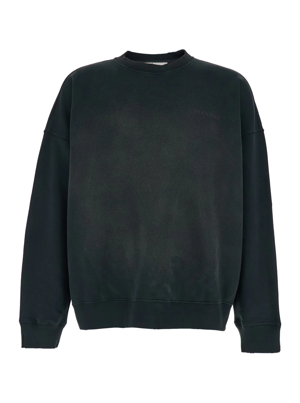 Golden Goose Crewneck Sweatshirt with Logo Lettering on the Front and Bleached Effect in Gray for Men Grey Cotton Sweatshirts Golden Goose Crewneck Sweatshirt with Logo Lettering on the Front and Bleached Effect in Gray for Men Grey Cotton Sweatshirts