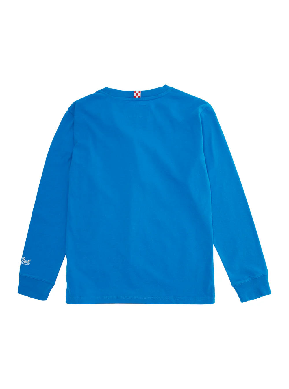 Mc2 Saint Barth Kids Luton Blue Long-Sleeve T-Shirt With Snoopy Bob Club Motif Cotton Boy Light Jersey