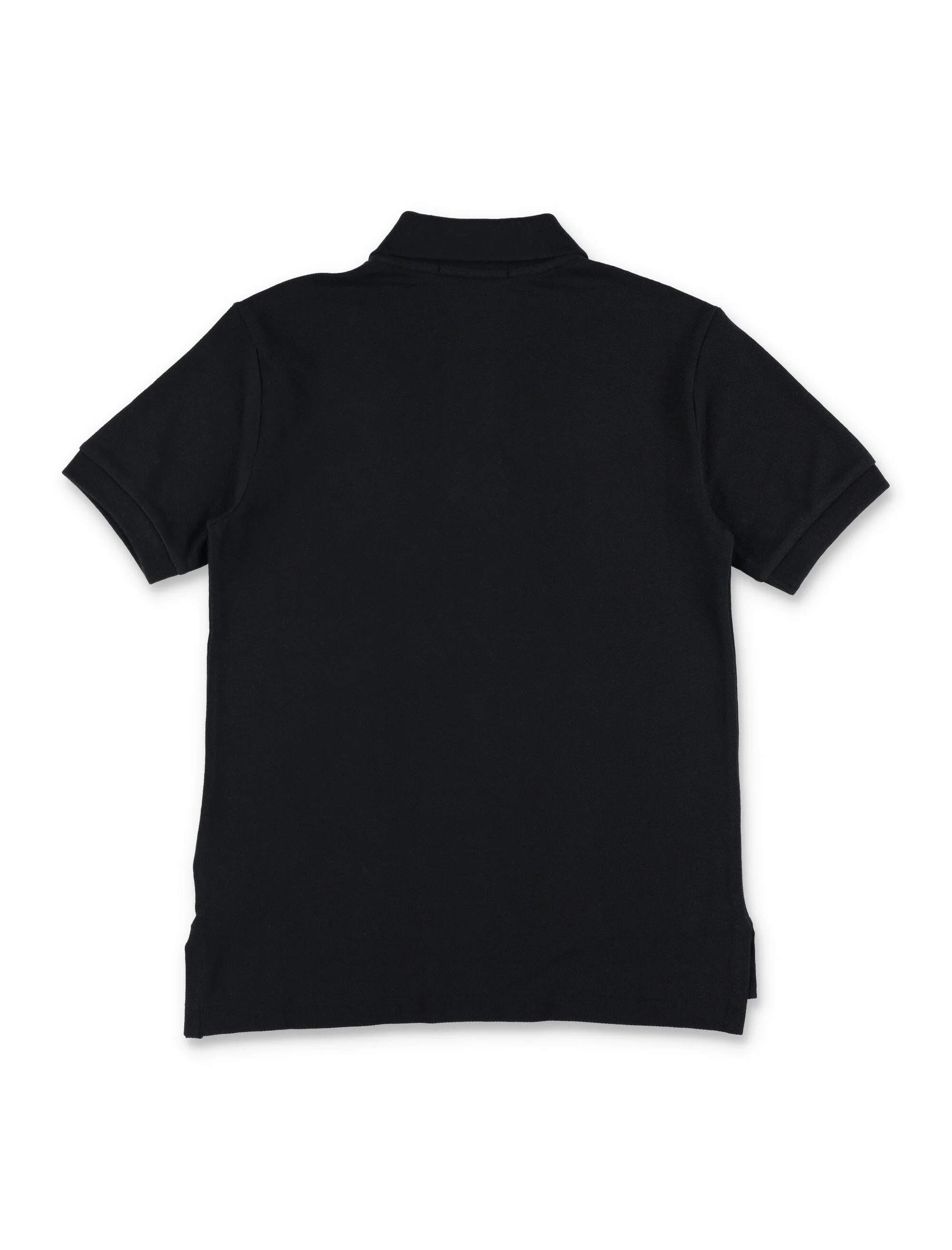 Polo Ralph Lauren Kids Slim Fit Cotton Piquet Shirt Black Tshirt