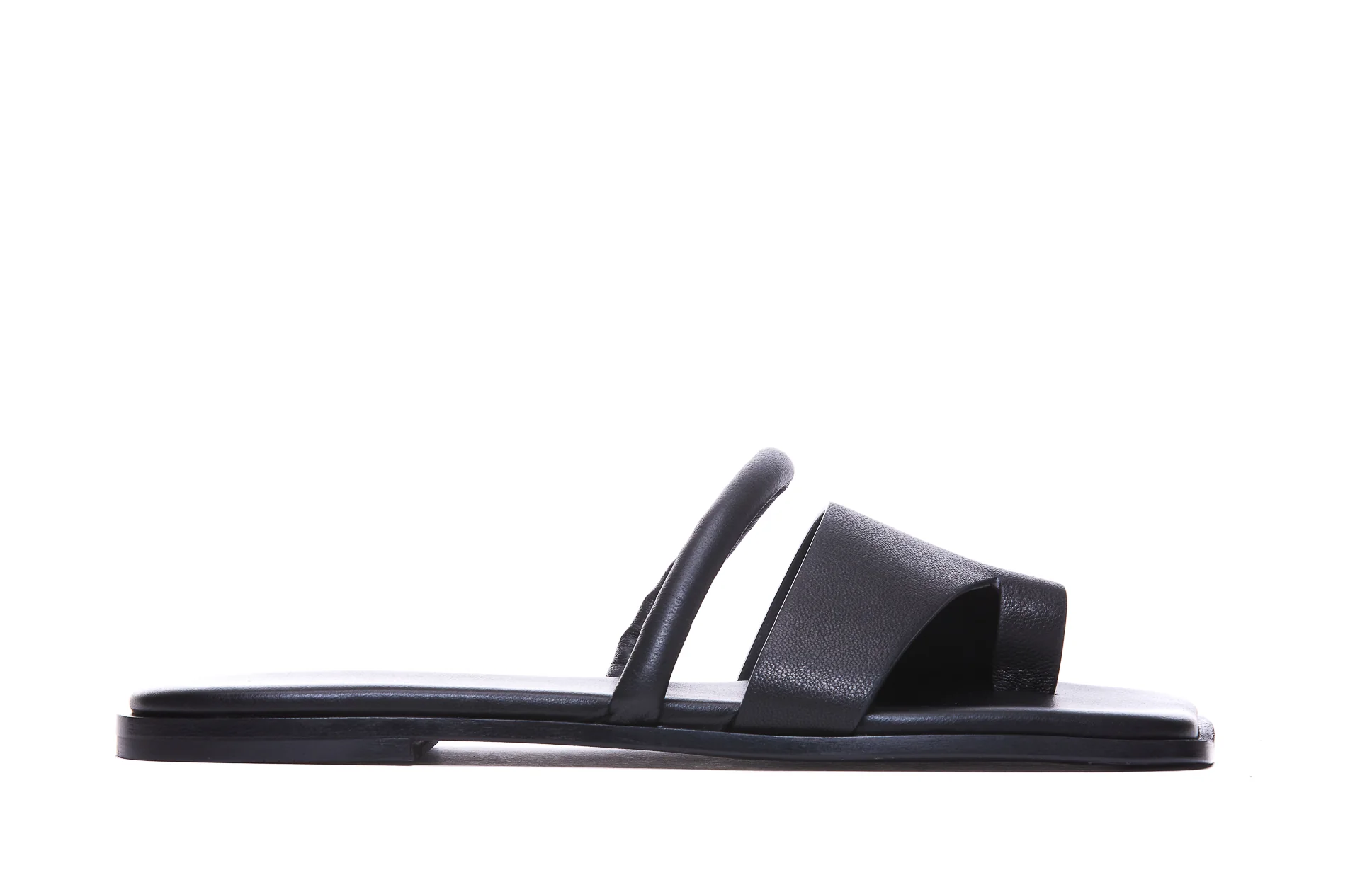 Vic Matie Sandals Black Leather/ Rubber Sole