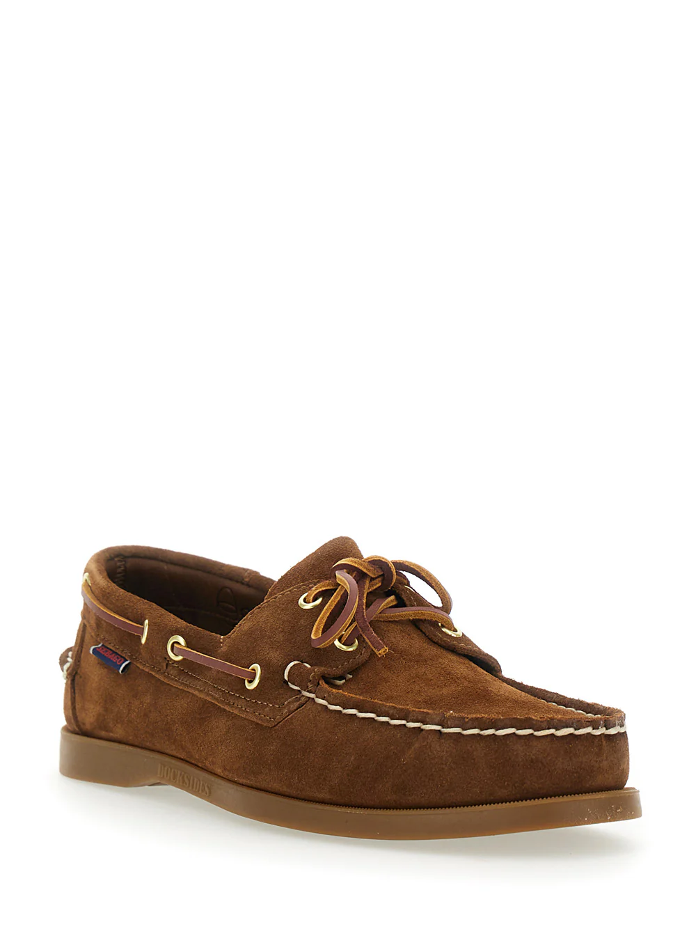 Sebago Loafers Portland Brown With Rounded Toe Leather For Men