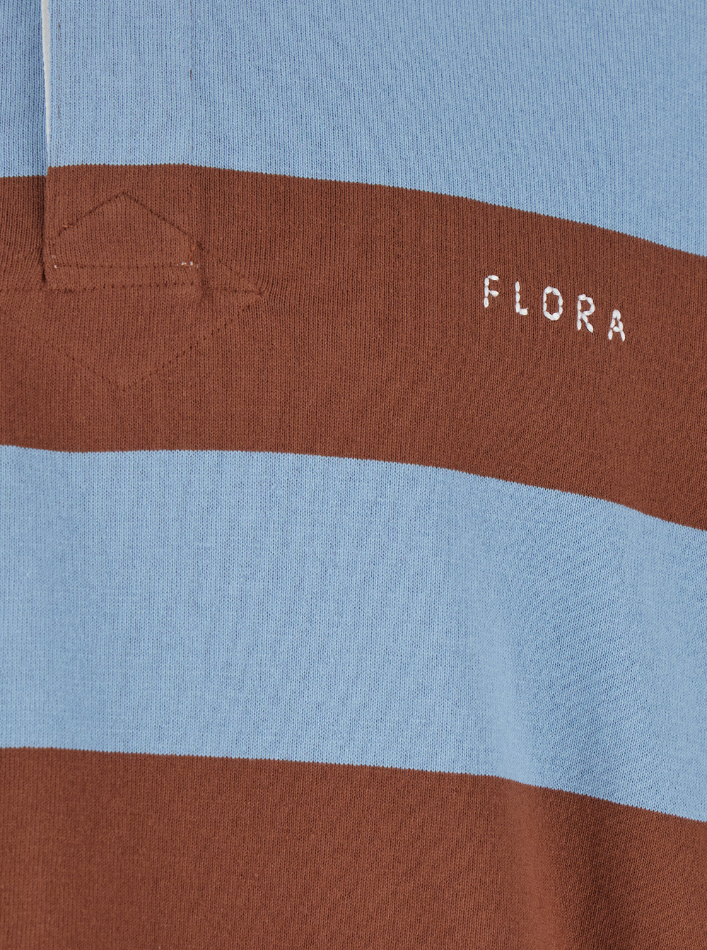 After Pray Multicolor Polo Shirt with Logo Lettering on the Front and All-Over Striped Motif in Cotton Man Tshirts