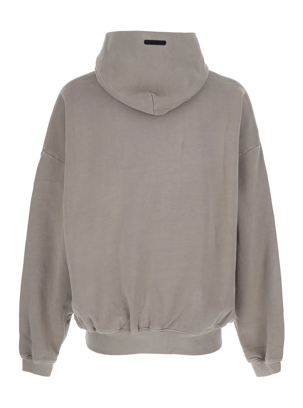 Fear Of God Gray Training 90s Hoodie Essentials With Fixed Hood And Kangaroo Pocket Grey Cotton Sweatshirts