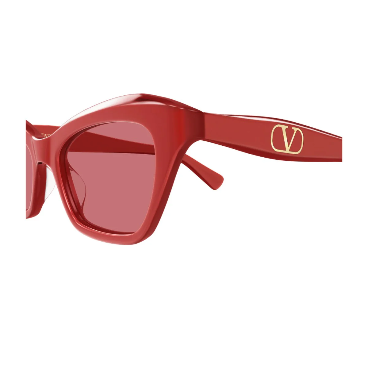 Ottica Lucciola Valentino Vg0009s Linea V Logo Red Acetato Riciclato Sunglasses
