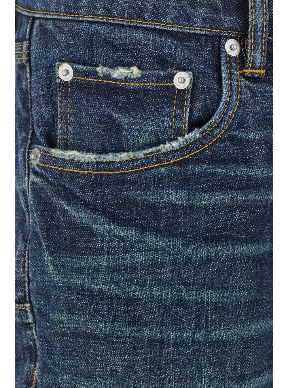 Purple Brand Blue Jeans with Low Rise and Stonewashed Effect in Denim Man Blu Cotton Lycra