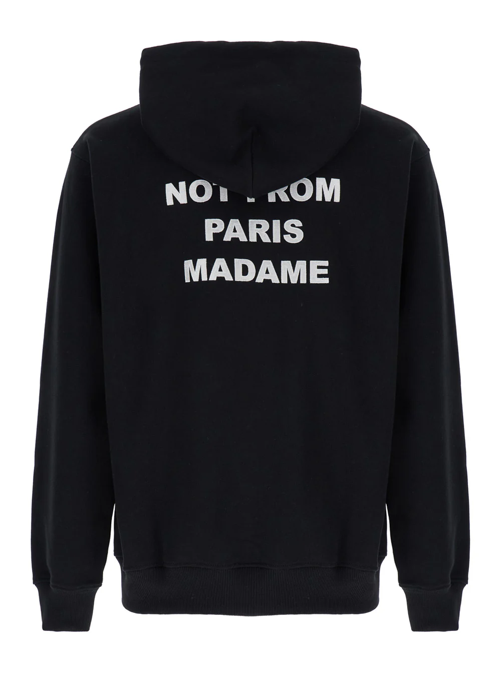 Hooded Sweatshirt DRÔLE DE MONSIEUR with Black Cotton Logo for Men Sweatshirts