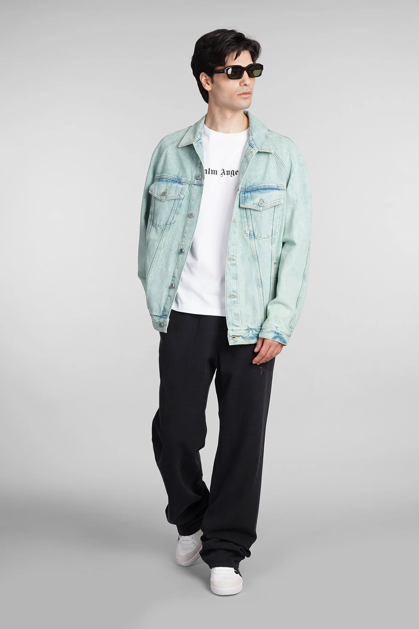 Palm Angels T-Shirt in white cotton Abbigliamento