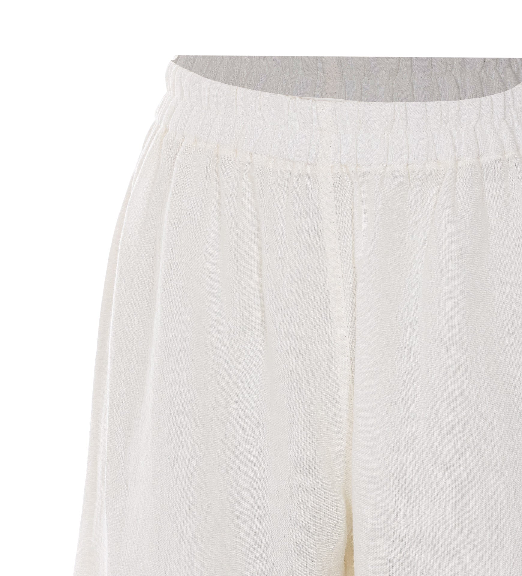 Maurizio Trousers White Linen