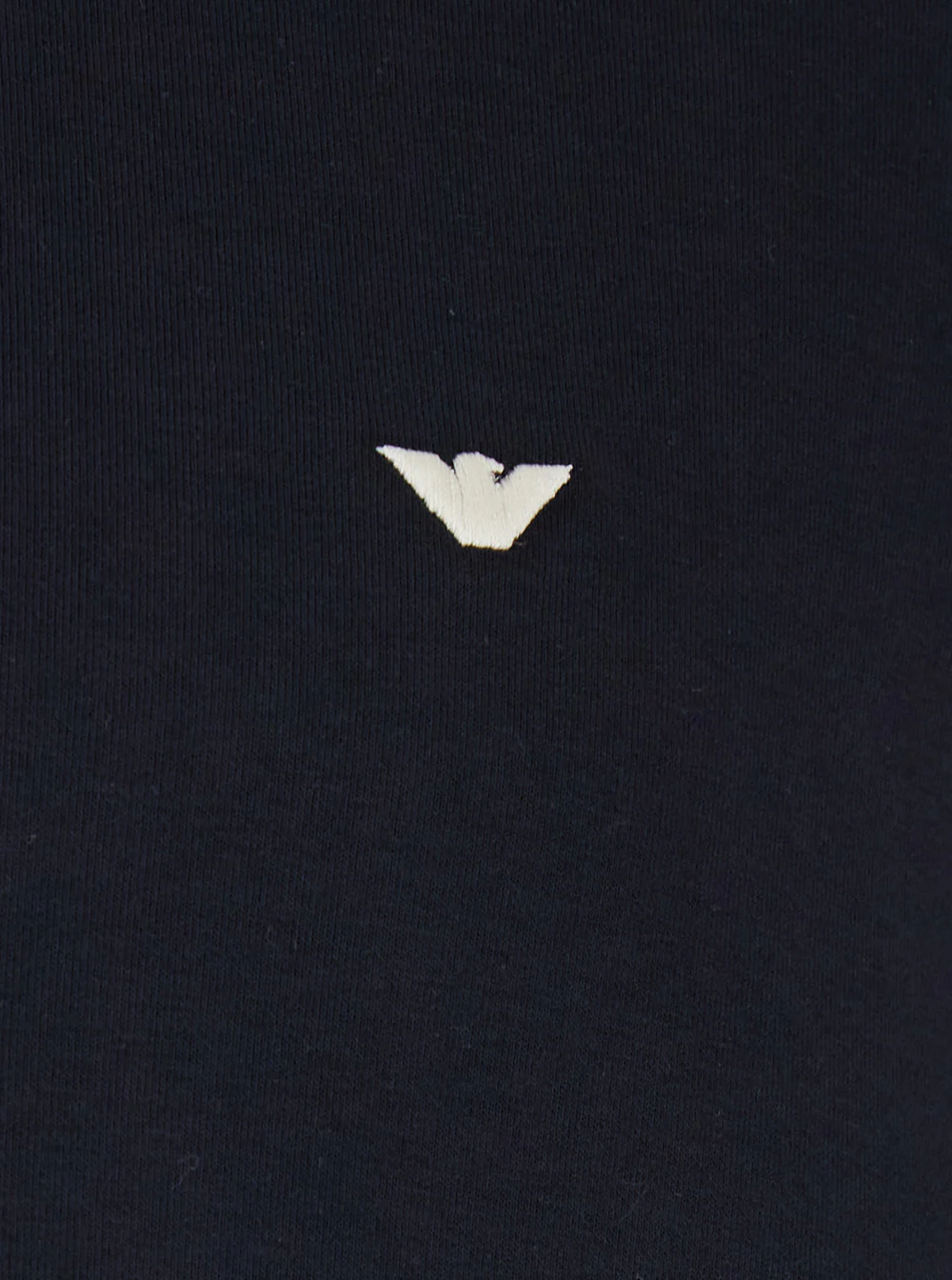 Emporio Armani High Neck Sweatshirt with Logo Embroidery on the Front and Zip Closure in Blue Cotton Blend for Men Blu Polyester Elastane Sweatshirts