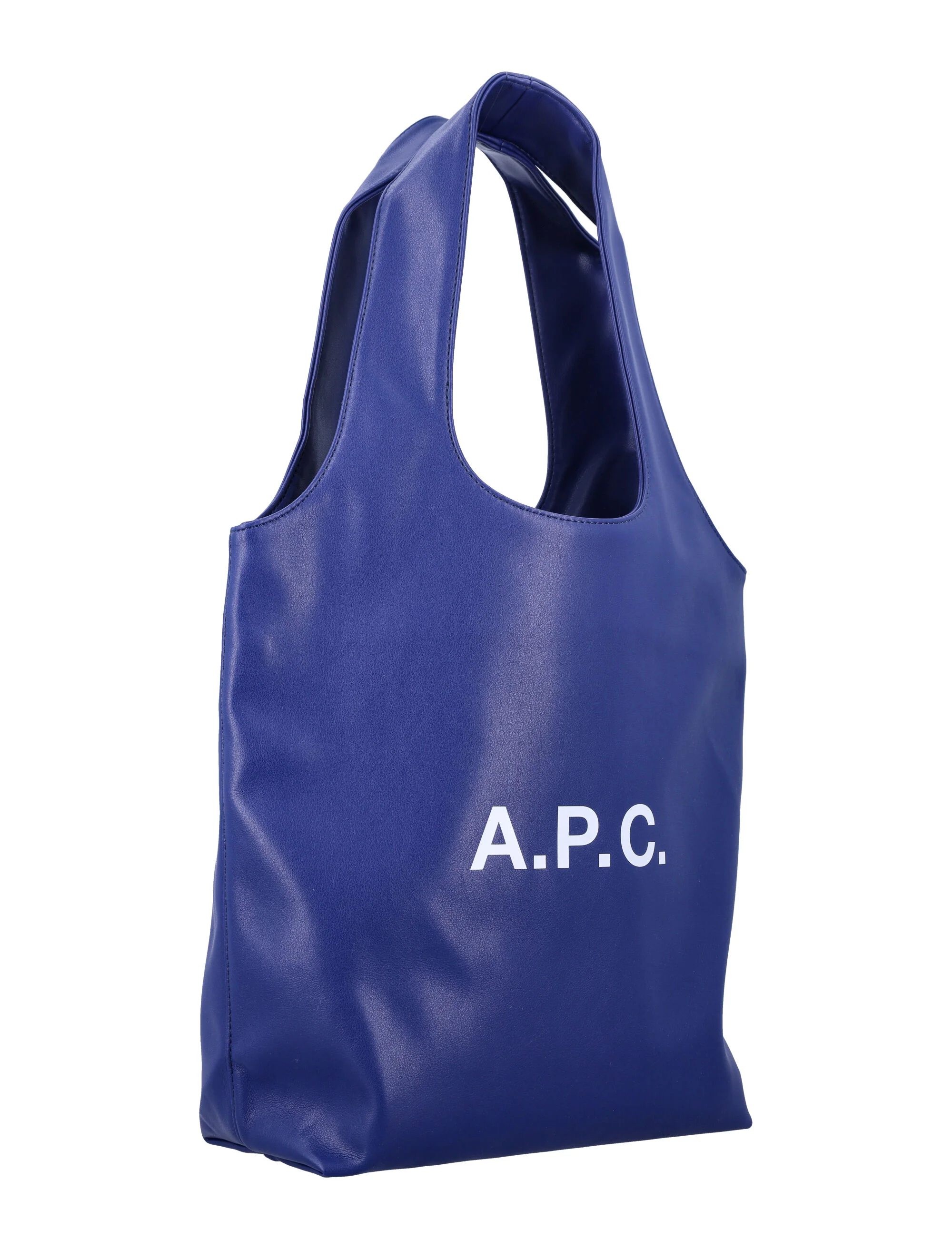 A.P.C. Ninon Small tote bag Royal Blue Polyurethane
