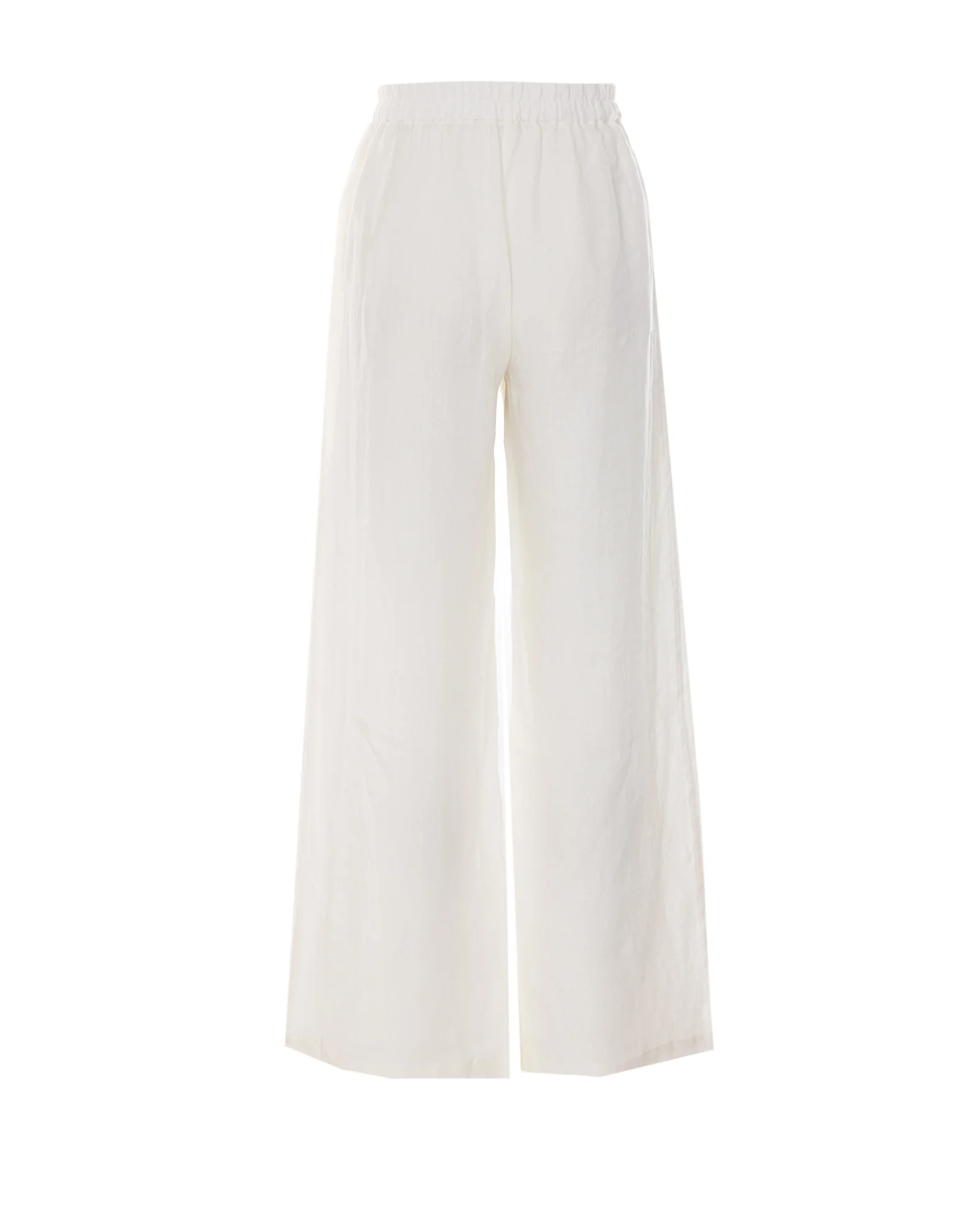 Maurizio Trousers White Linen