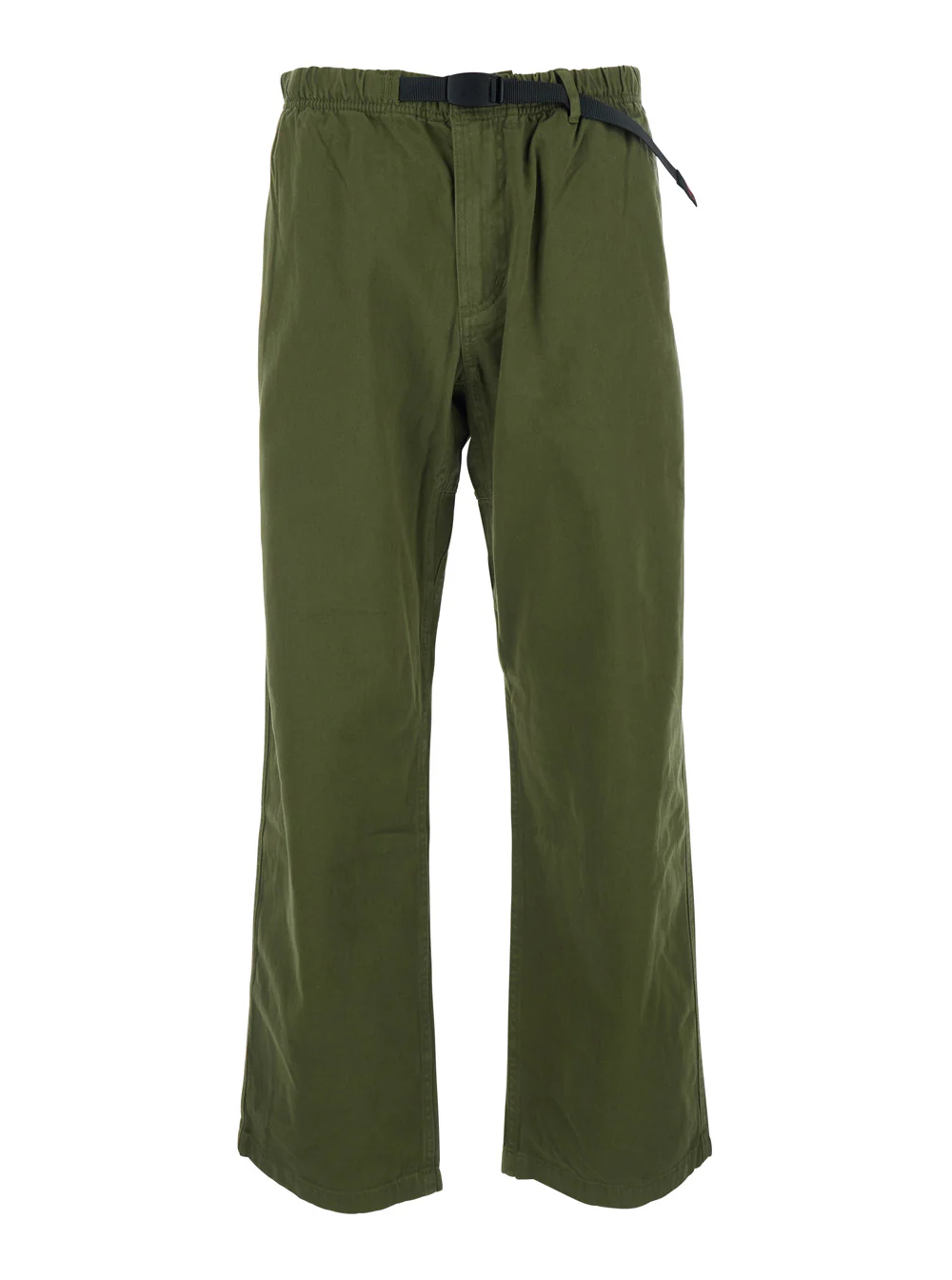 Gramicci Mens Green Cotton Pants with Elastic Waist Trousers