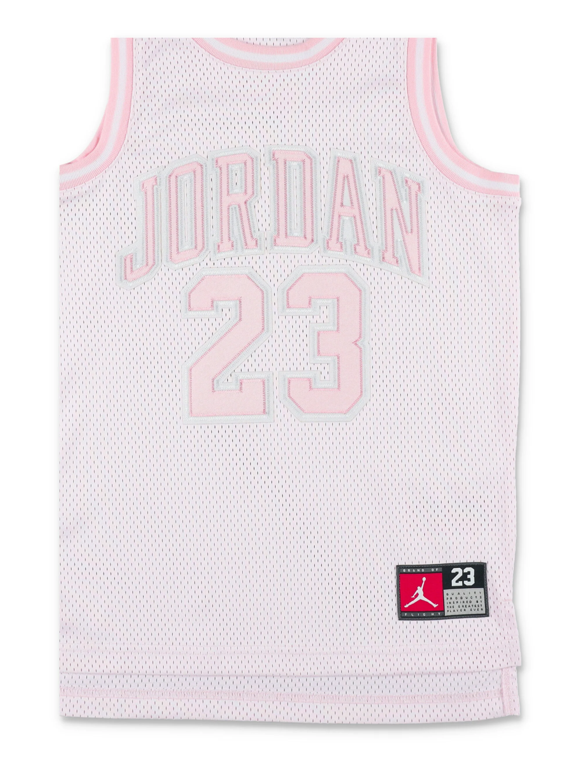 Nike Jordan Girls 23 Michael Jersey Pink Polyester Tank