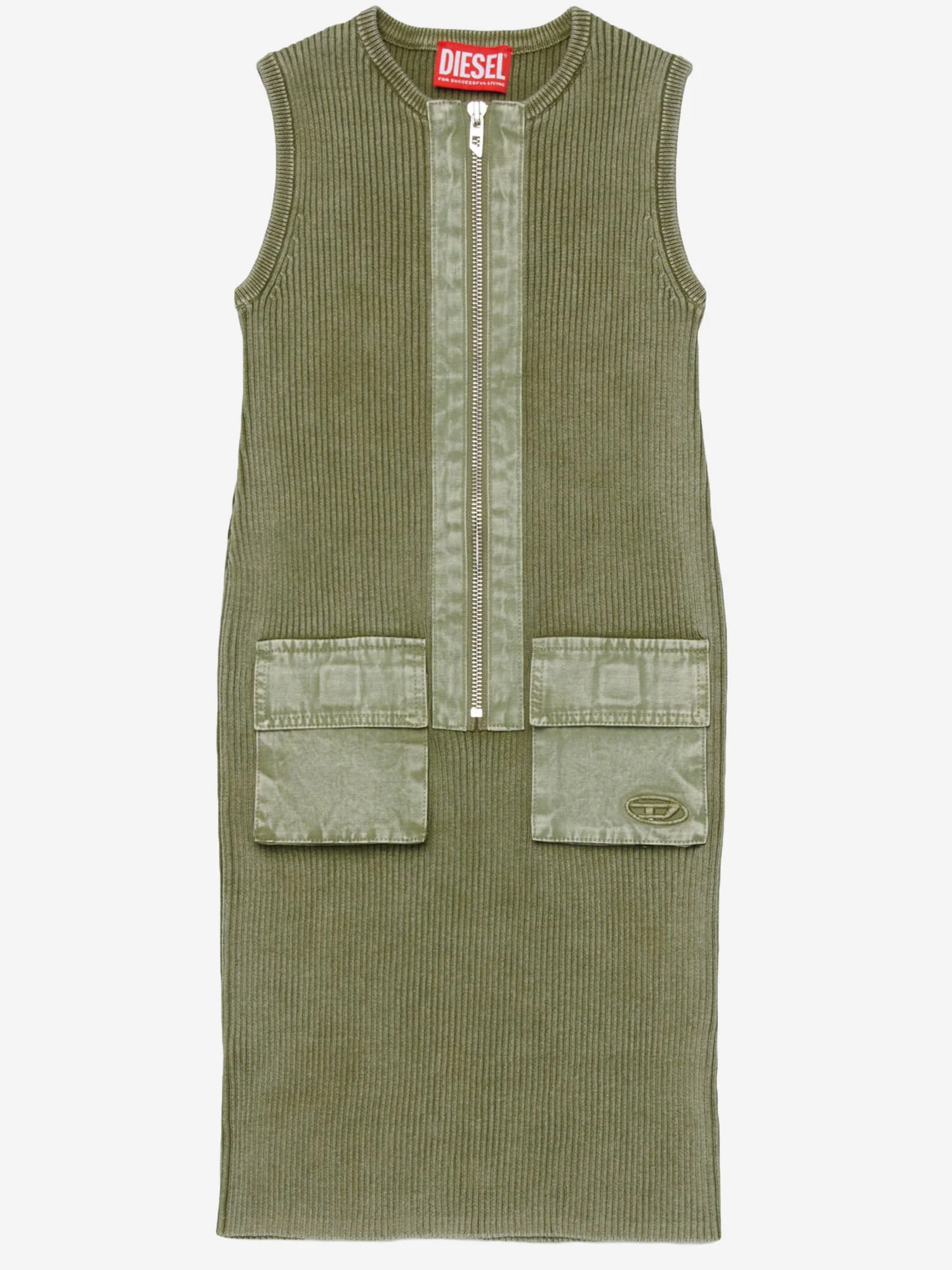 Diesel Dresses Green Cotone