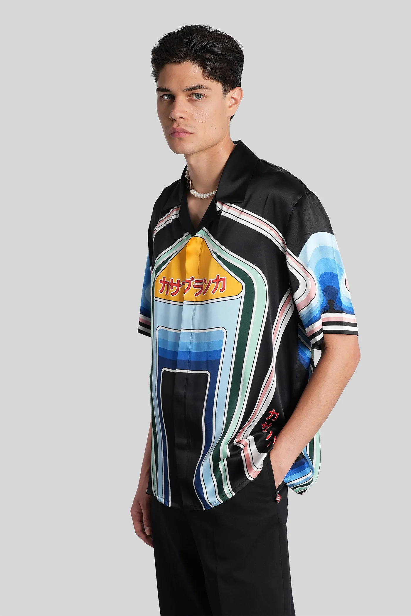Casablanca Shirt in multicolor silk Abbigliamento