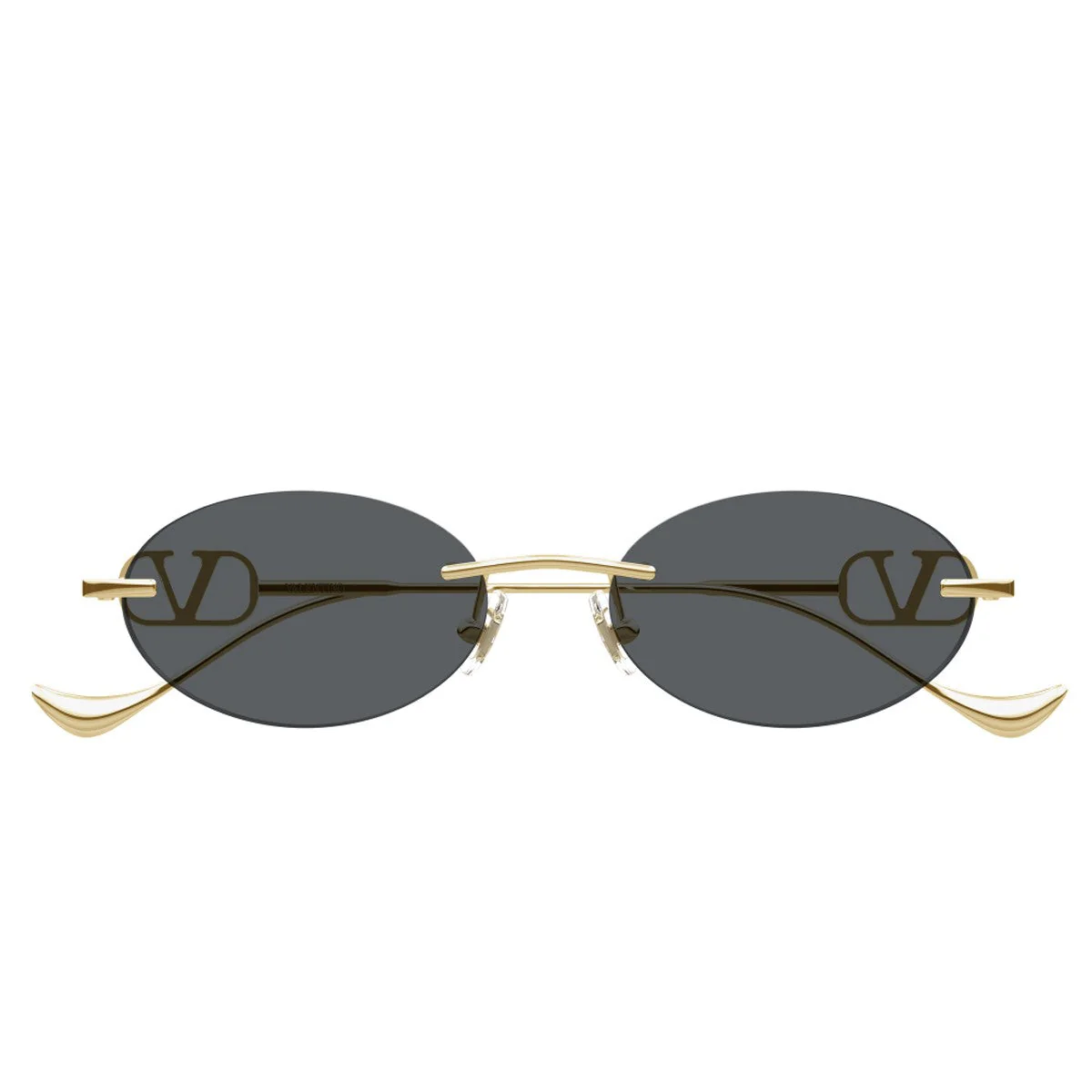 Ottica Lucciola Valentino Vg0032s Linea V Logo Gold Metallo Sunglasses