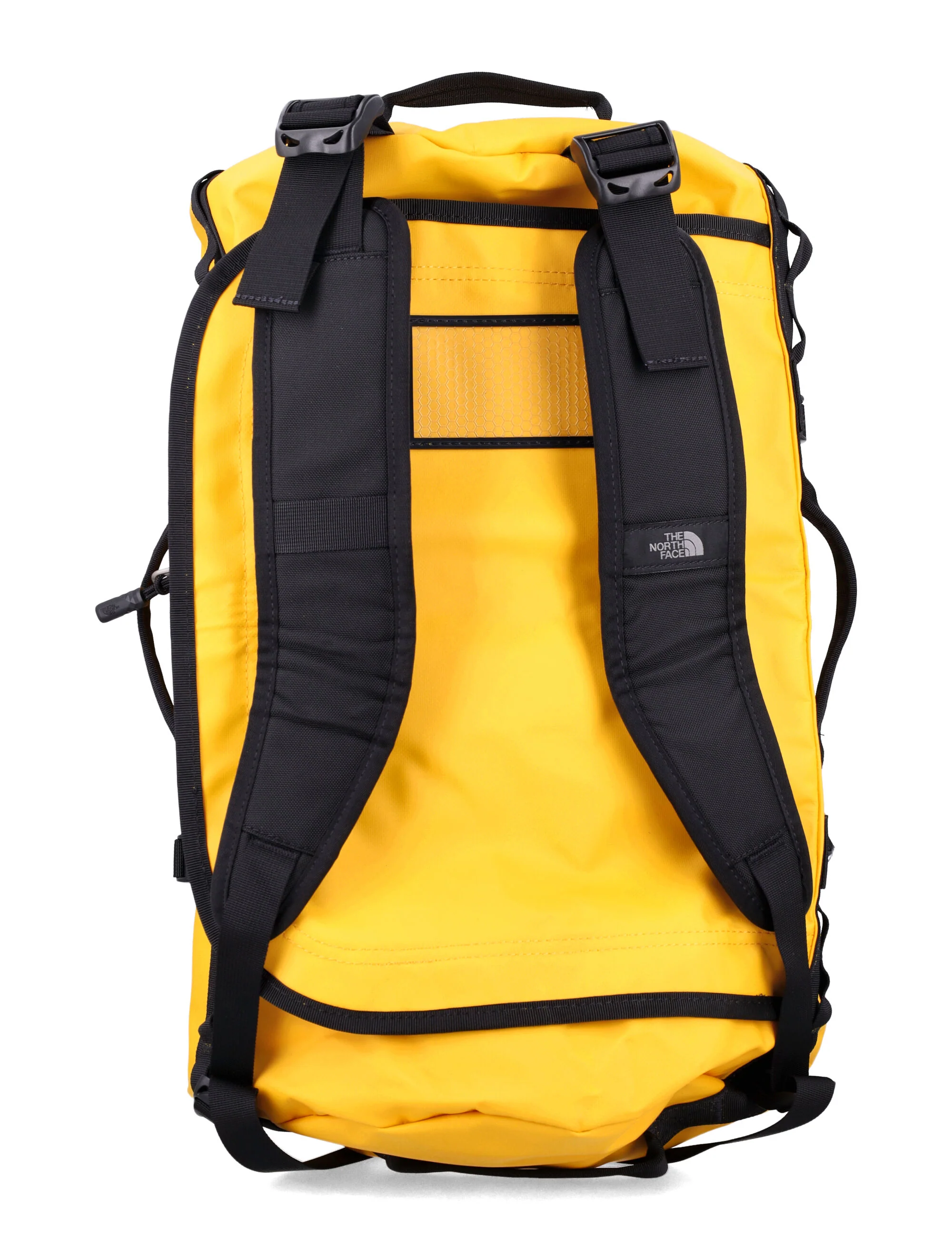 The North Face Base Camp S Duffle Yellow Recycled Poly Tarpaulin Backpack
