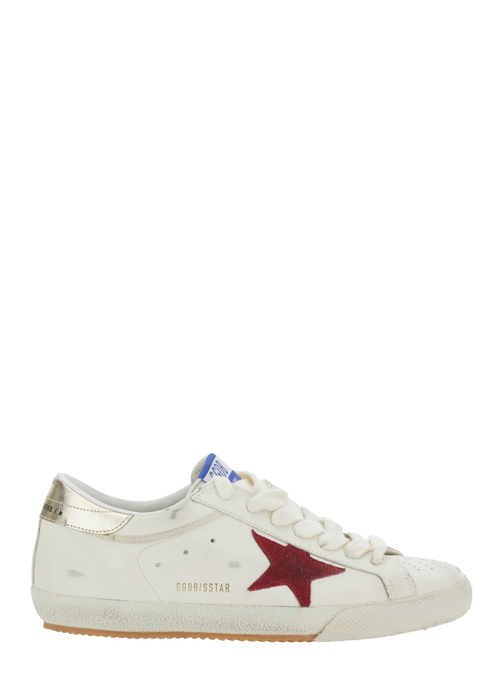 Golden Goose White Superstar Sneakers With Iconic Style Leather For Women Cow