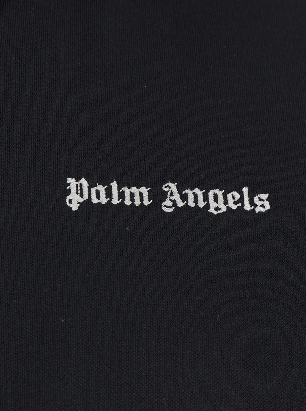 Palm Angels Mens Black Classic Logo Sweatshirt with Printed on Front in Tech Fabric Polyester Sweatshirts