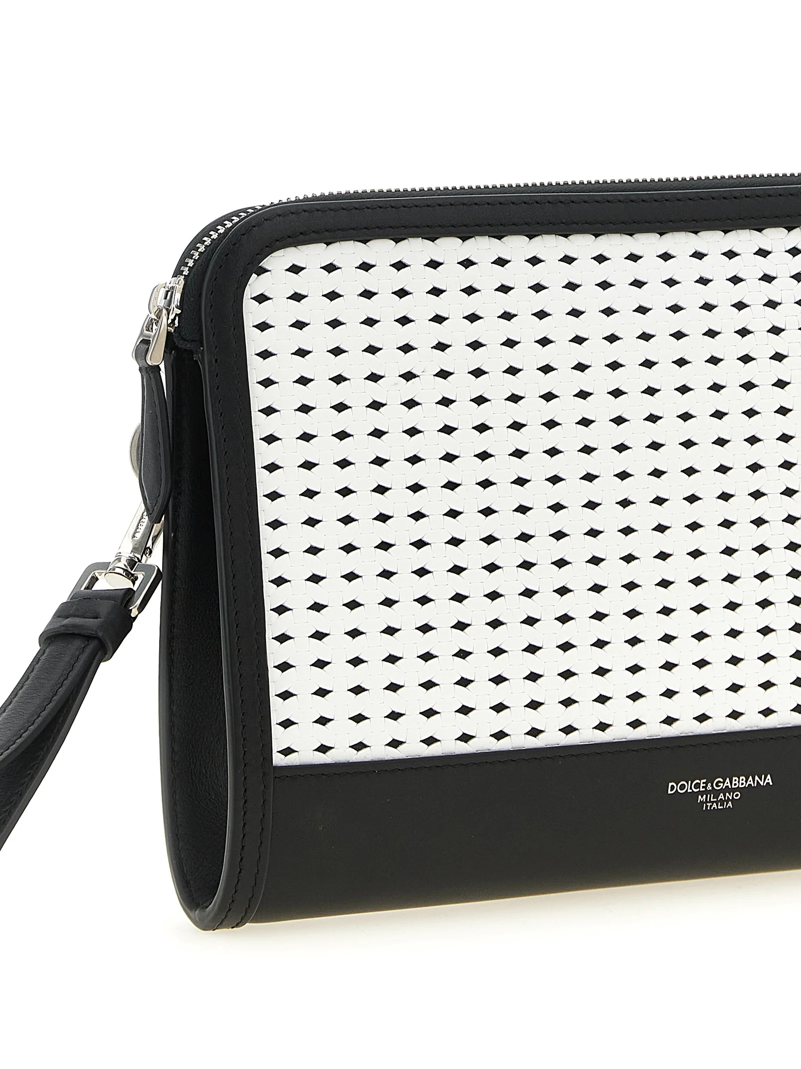 Dolce & Gabbana Bicolor Calfskin Clutch Bag