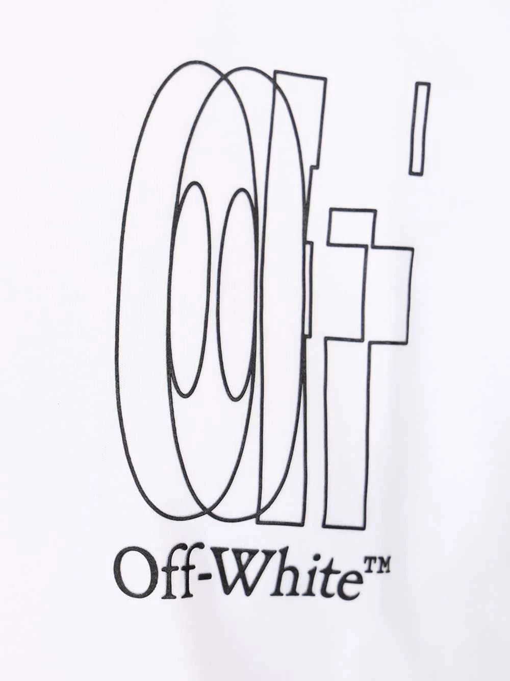 Off-White Outline Double Arrow Slim T-shirt White Cotton