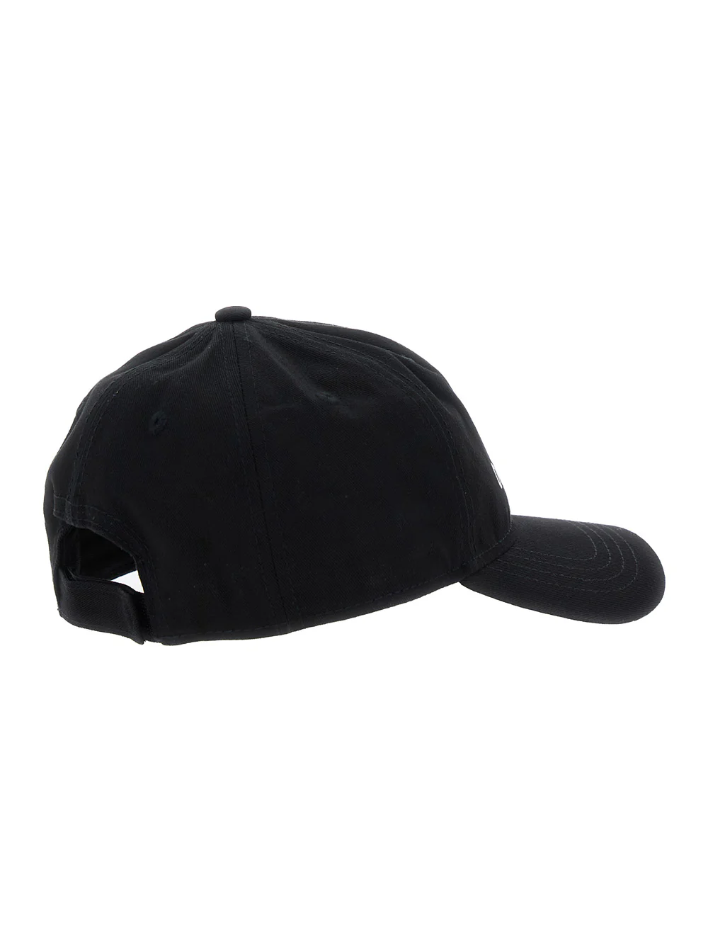 Off White Kids Black Baseball Cap with Logo Lettering on the Front in Cotton Boy Fabric Hats And Gloves