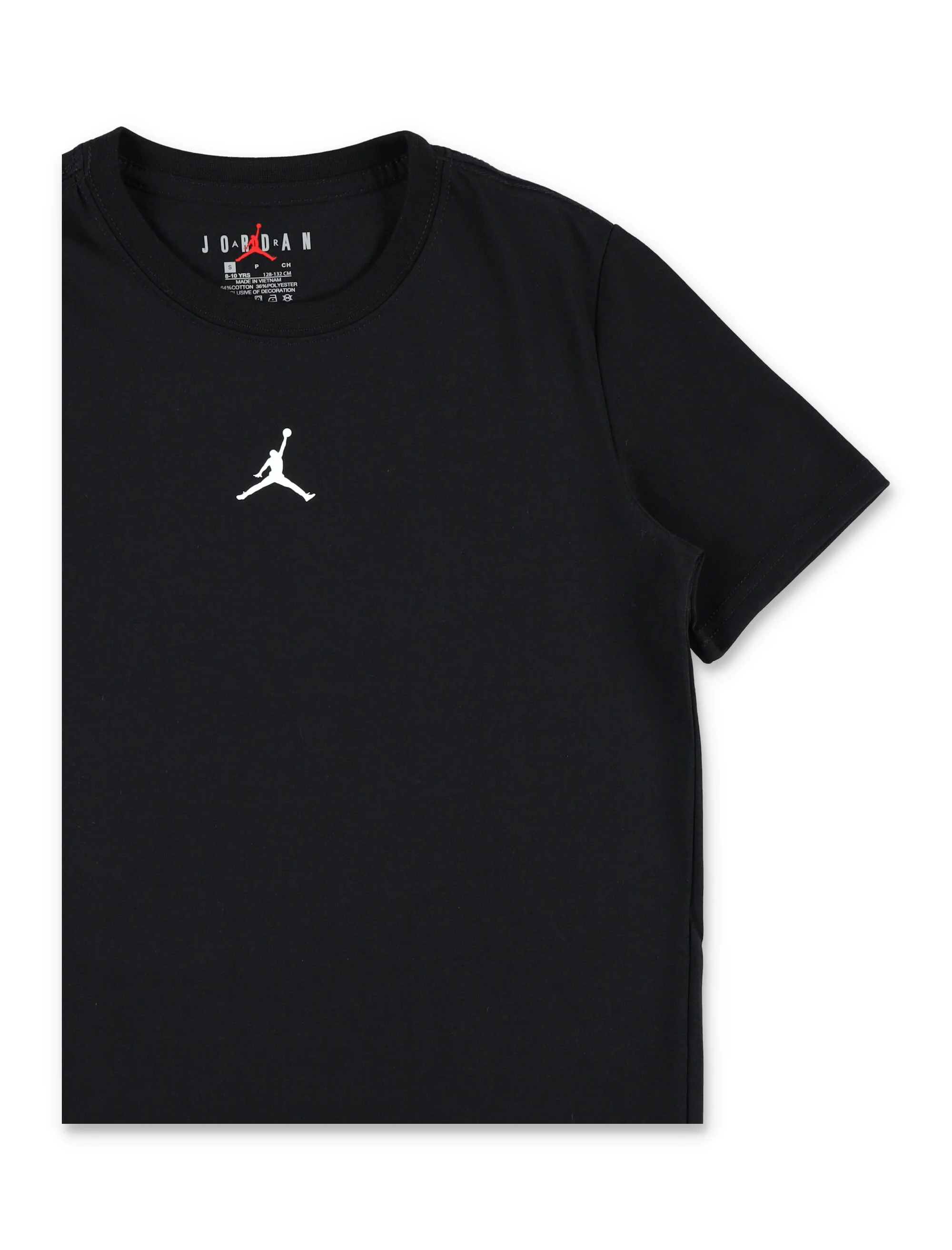 Nike Jordan Boys T-Shirt Black Cotton
