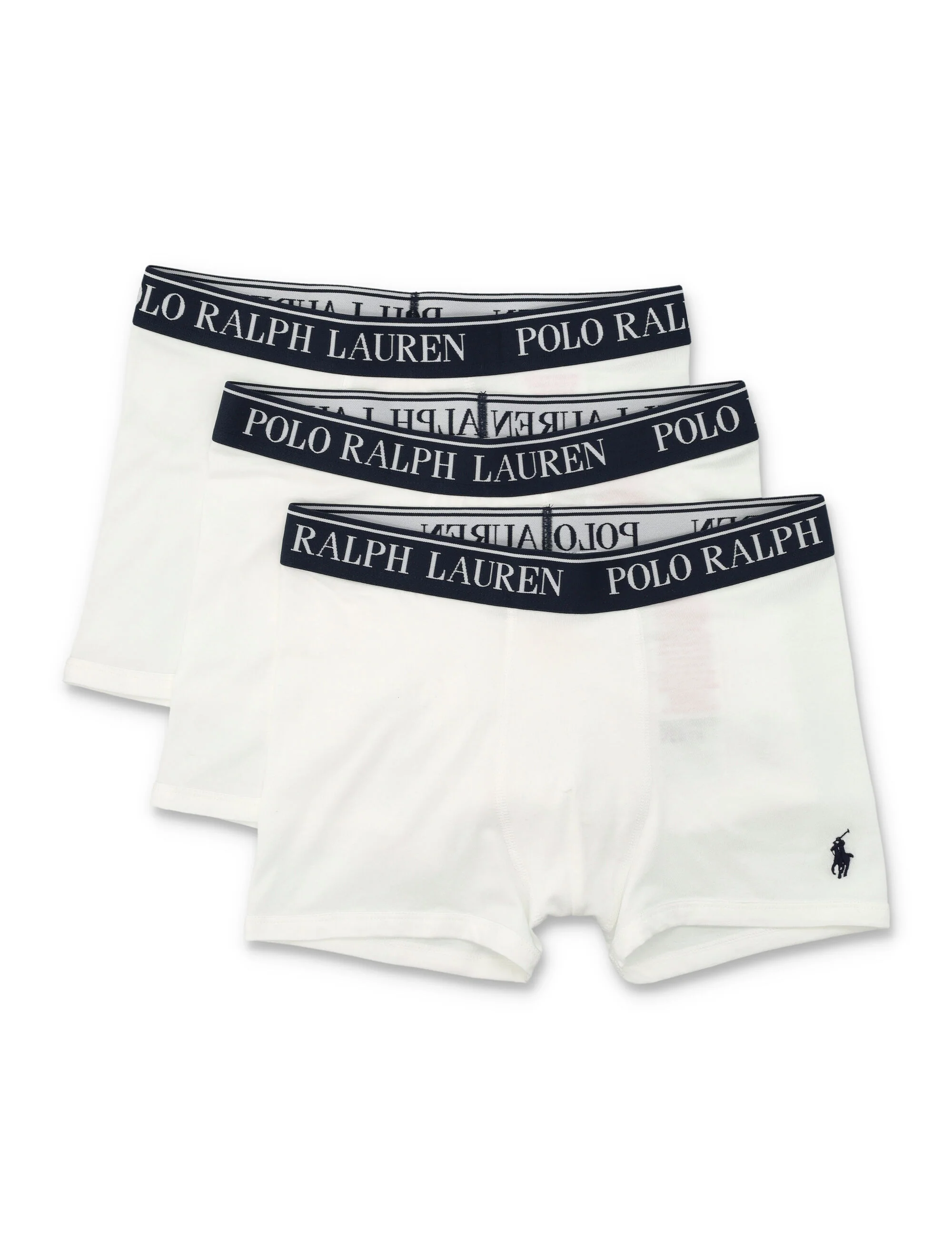 Polo Ralph Lauren Stretch Cotton Boxer Set With Logo For Boys White Underwear