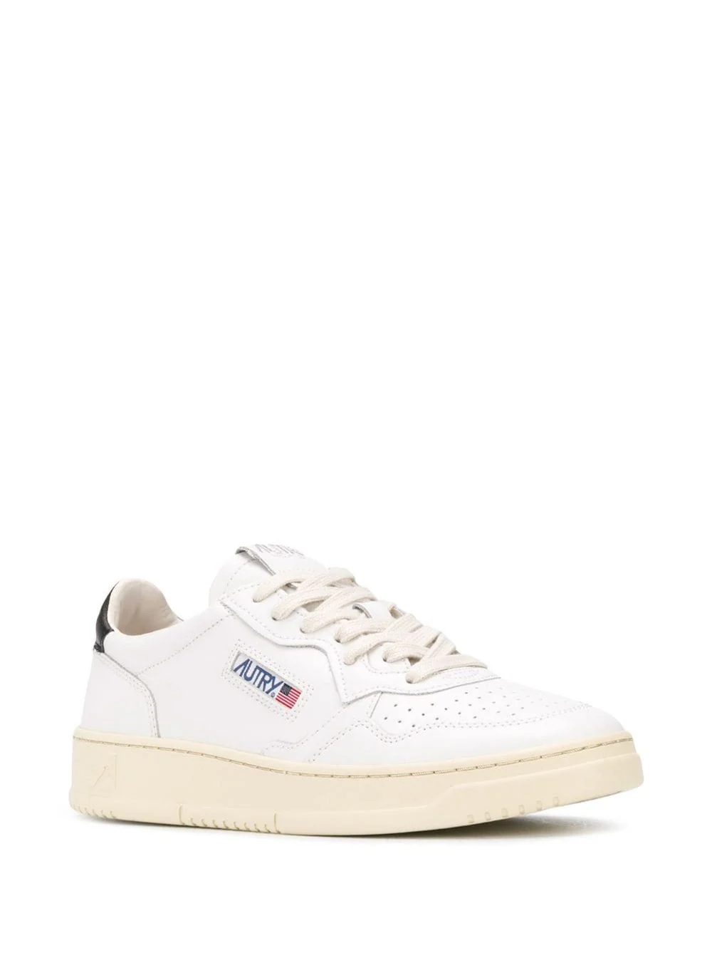 Autry Sneaker Medalist Low With Contrast Pull-Tab White Leather Men