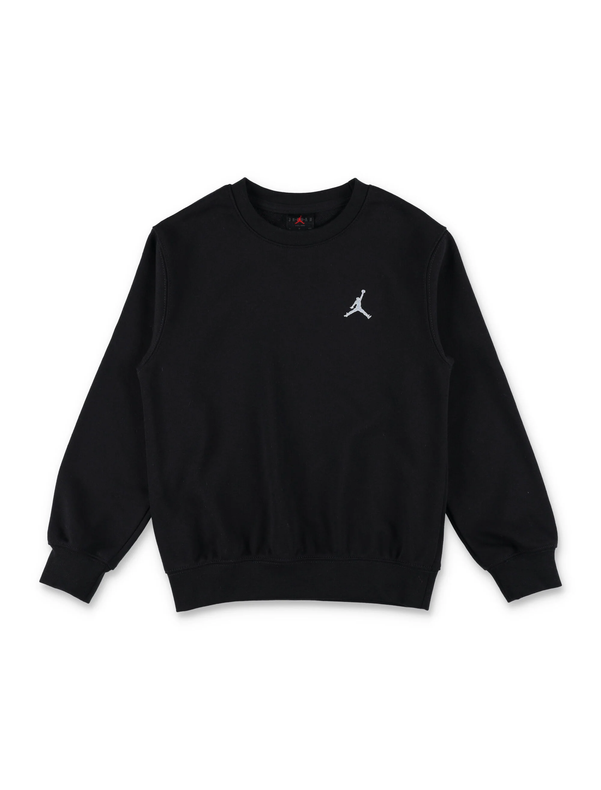 Nike Jordan Black Fleece Logo Sweatshirt For Kids Cotton