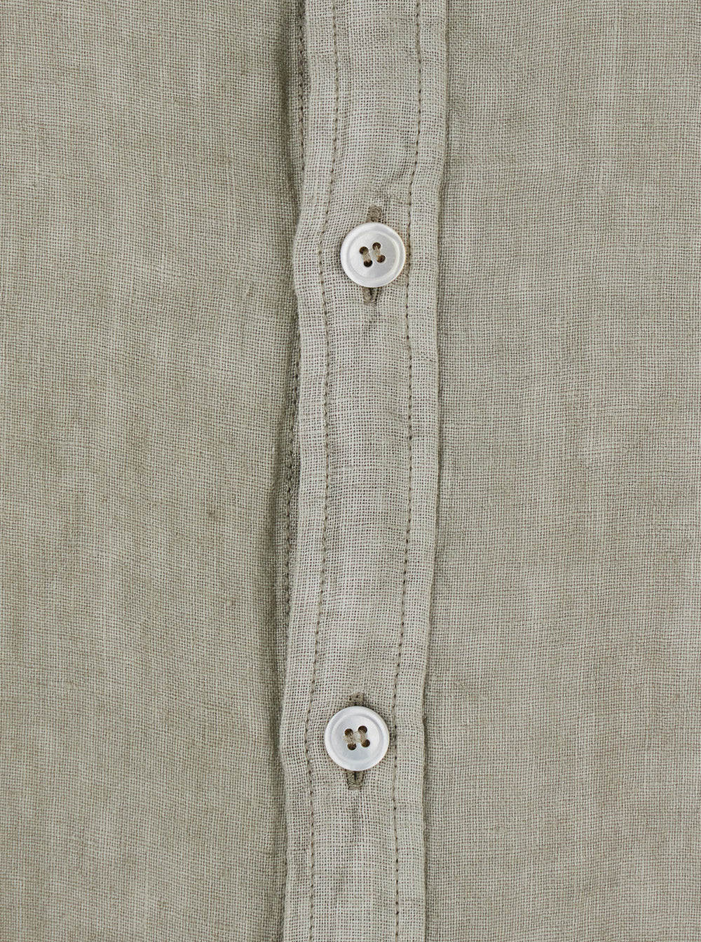 Coor Beige Shirt Linen Dyed Oversized With Long Sleeves And Traditional Collar For Women Blouses