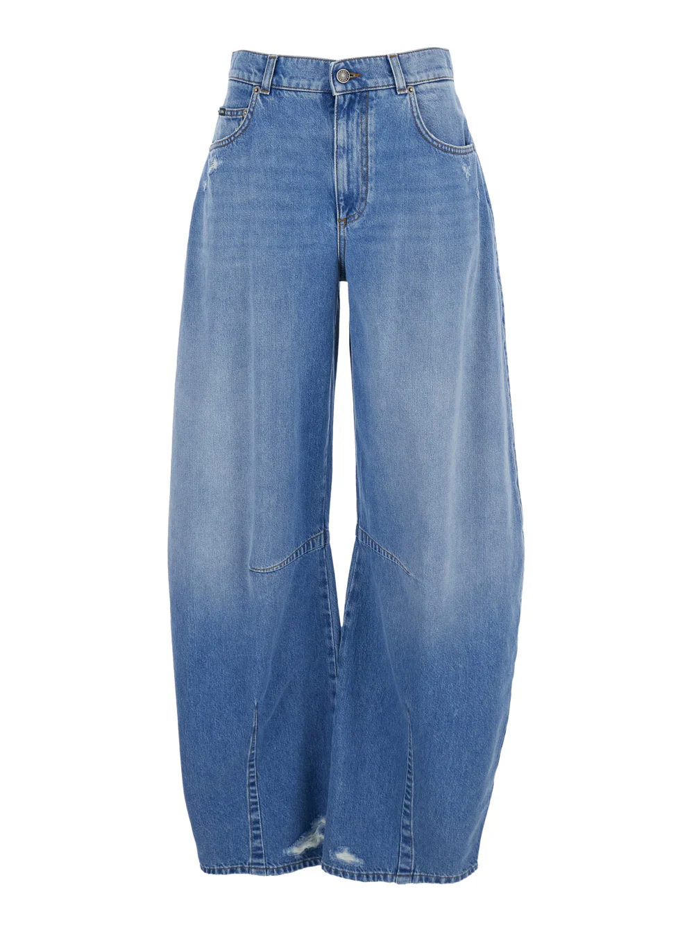 Dolce & Gabbana Blue Five-pocket Balloon Effect Jeans in Denim for Women Blu Cotton