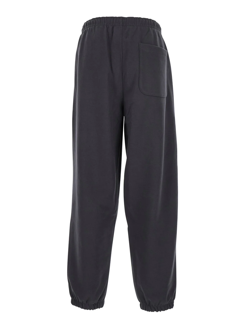 The North Face Grey Trousers With Elastic Waist And Side Logo Patch Cotton Man