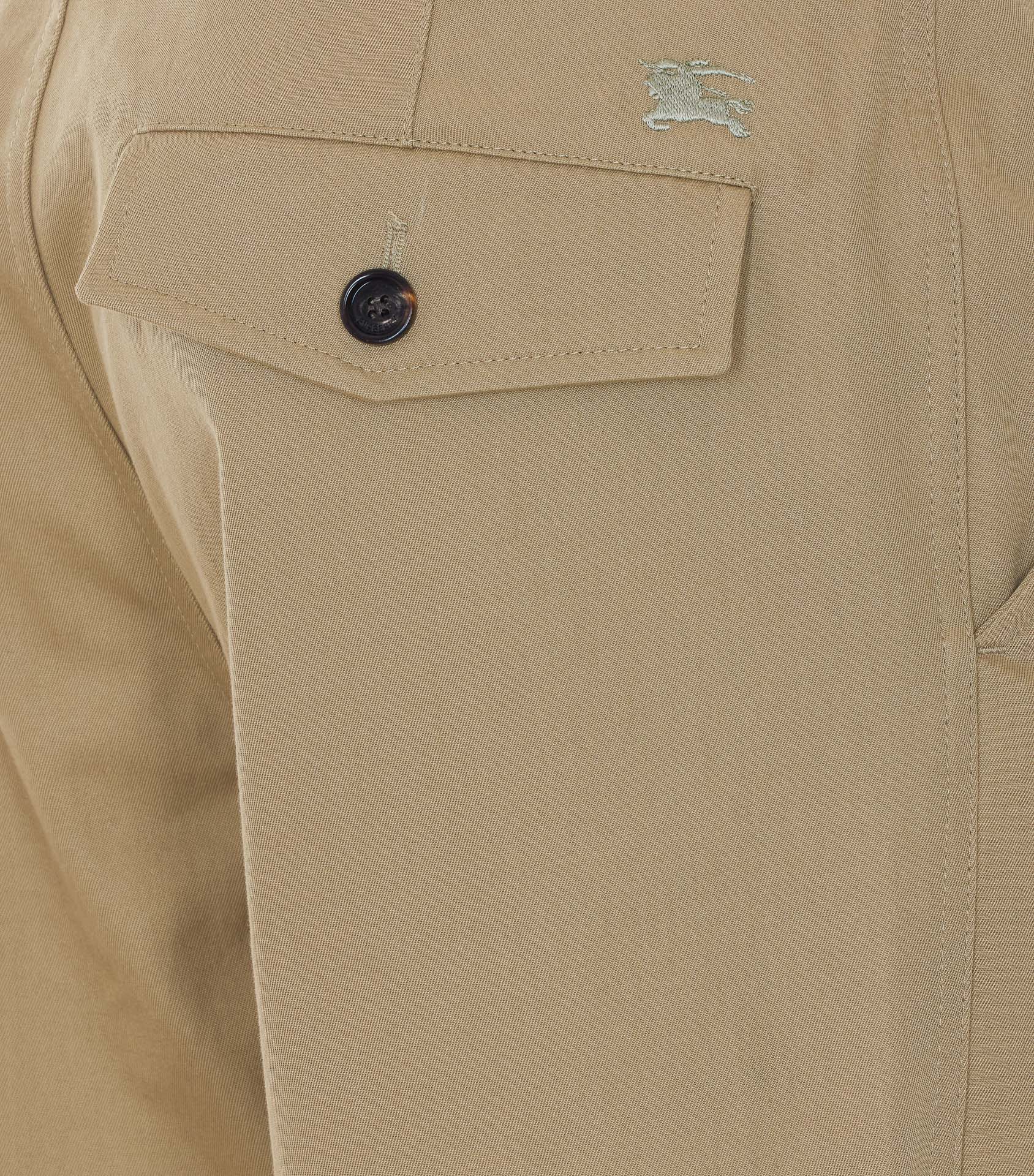 Burberry Trousers Beige Cotton