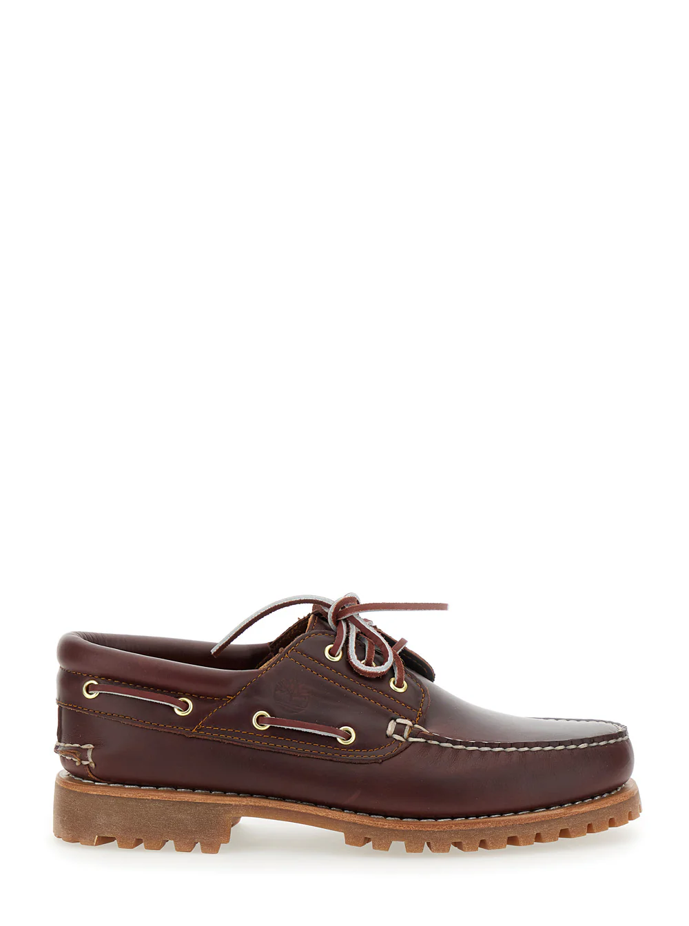 Timberland Mens Brown Leather Authentic Loafers Bordeaux