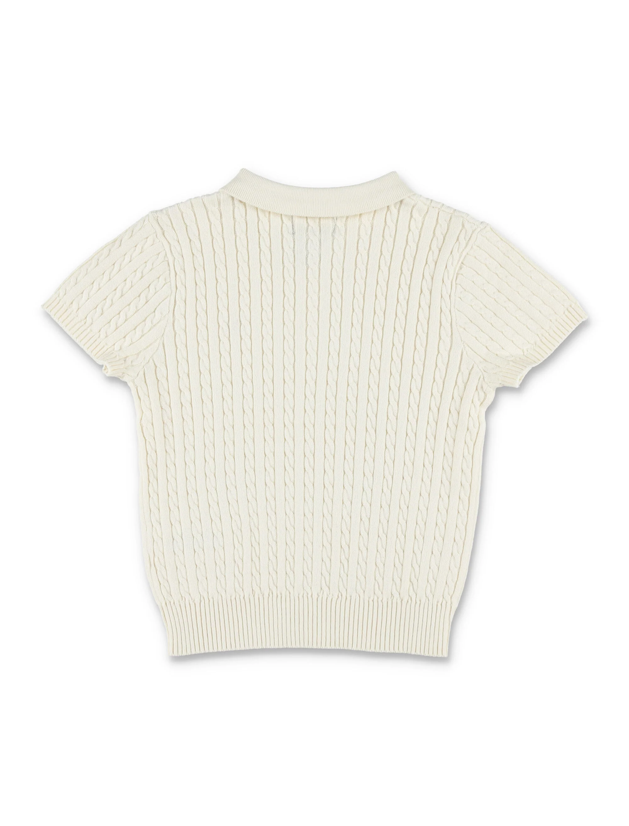 Polo Ralph Lauren Girls Mini-Cable Cotton Sweater Cream
