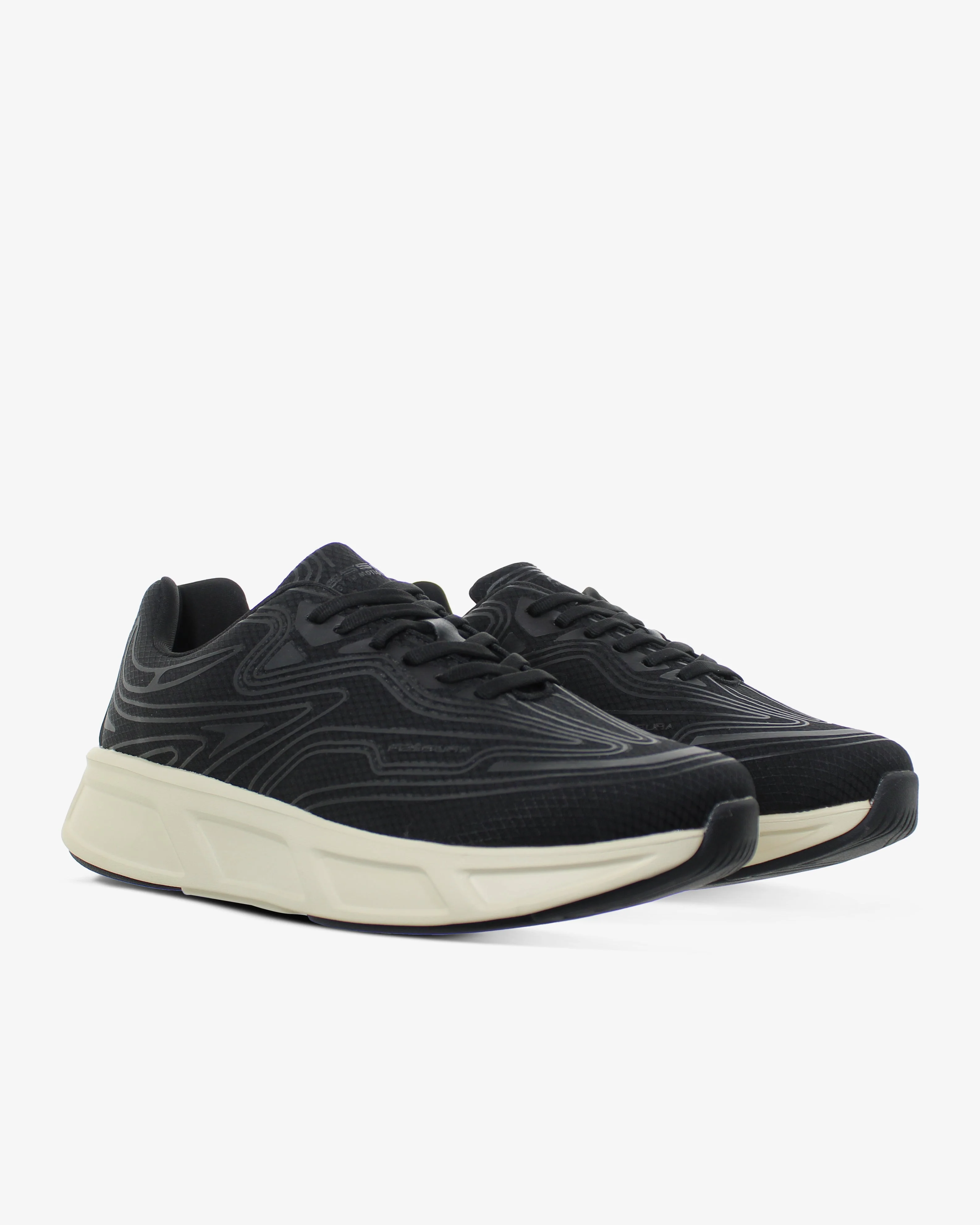 Fessura Italia Walk #01 - R 01 Black Running Sneakers