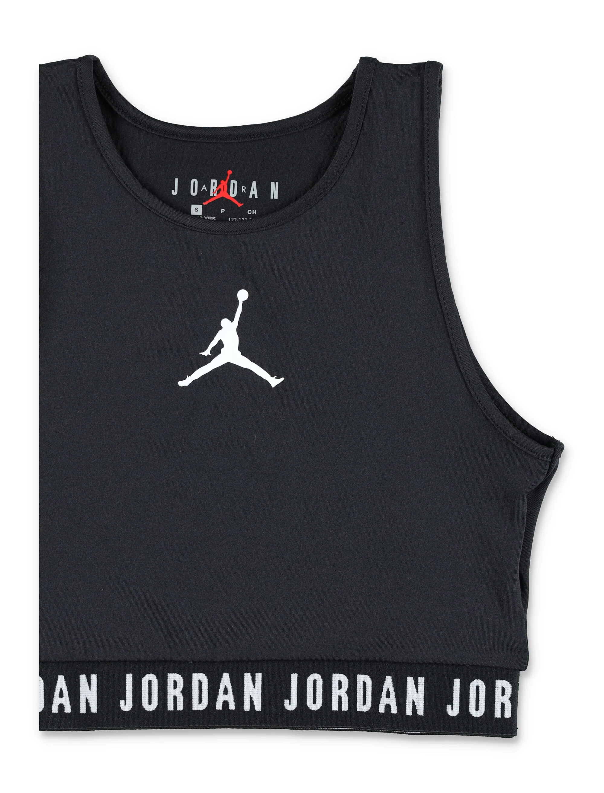 Nike Jordan Girls Logo Top Black Polyester