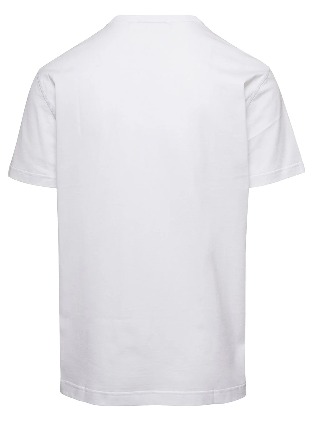 Dolce & Gabbana Crew Neck Logo White T-Shirt with Tag for Men Cotton Tshirts And Polo Shirts
